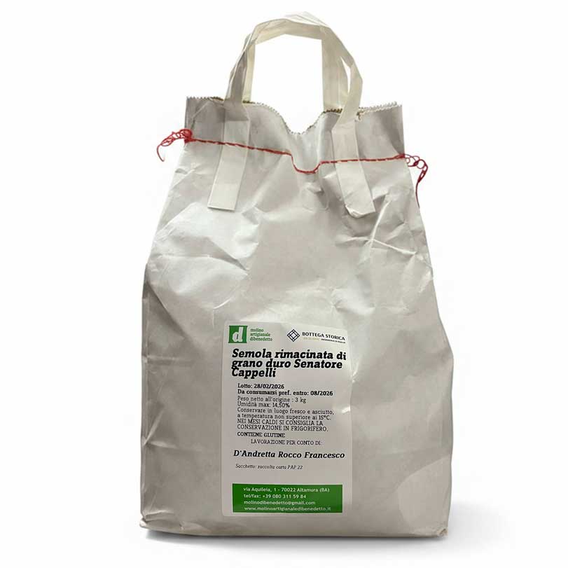 Farina di Grano Duro Senatore Cappelli - 5 Kg.