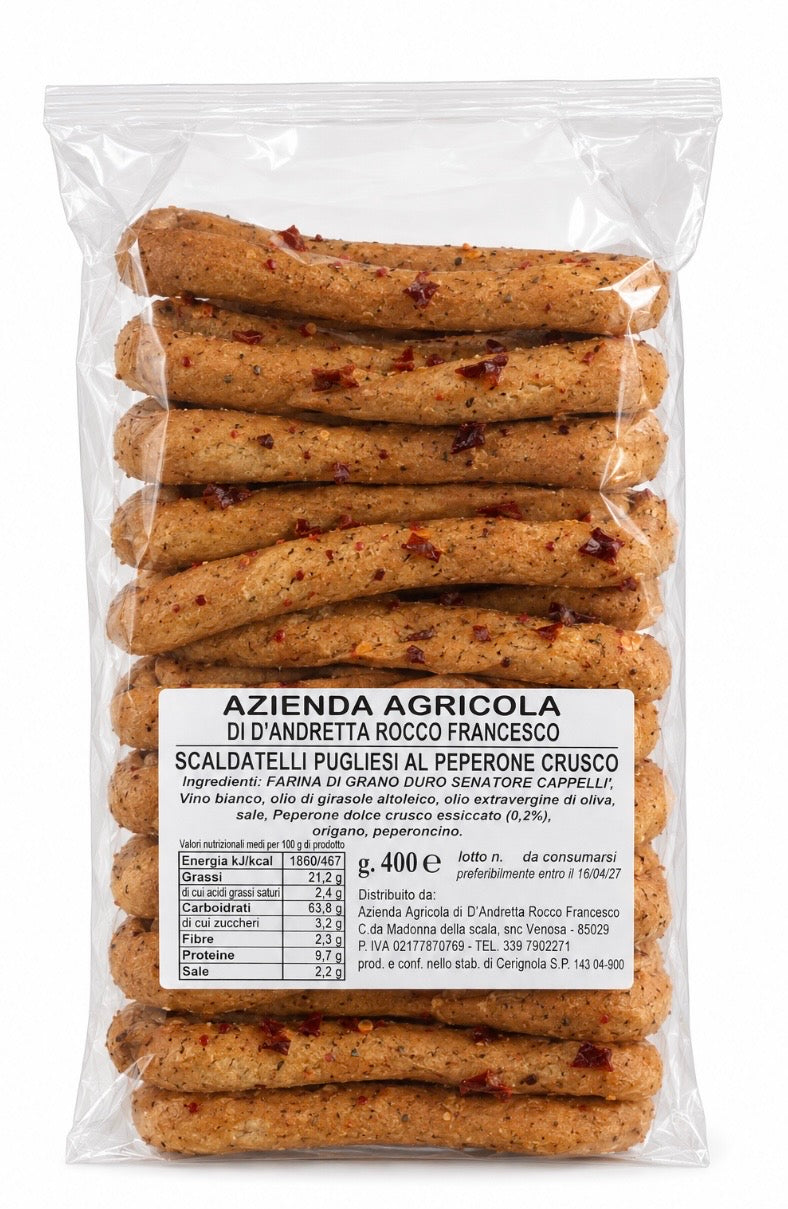 Scaldatelli pugliesi al Peperone Crusco