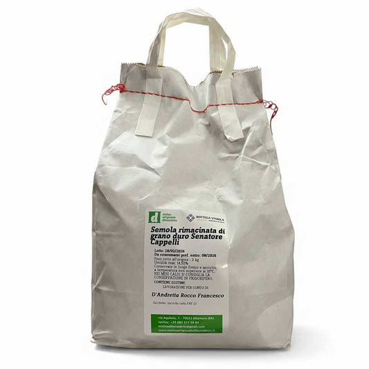 Farina di Grano Duro Senatore Cappelli -  5 Kg.