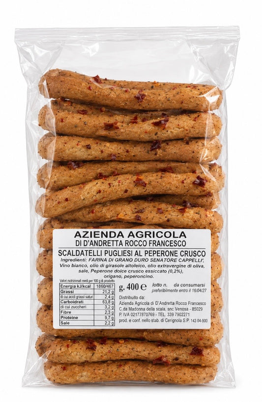 Scaldatelli pugliesi al Peperone Crusco
