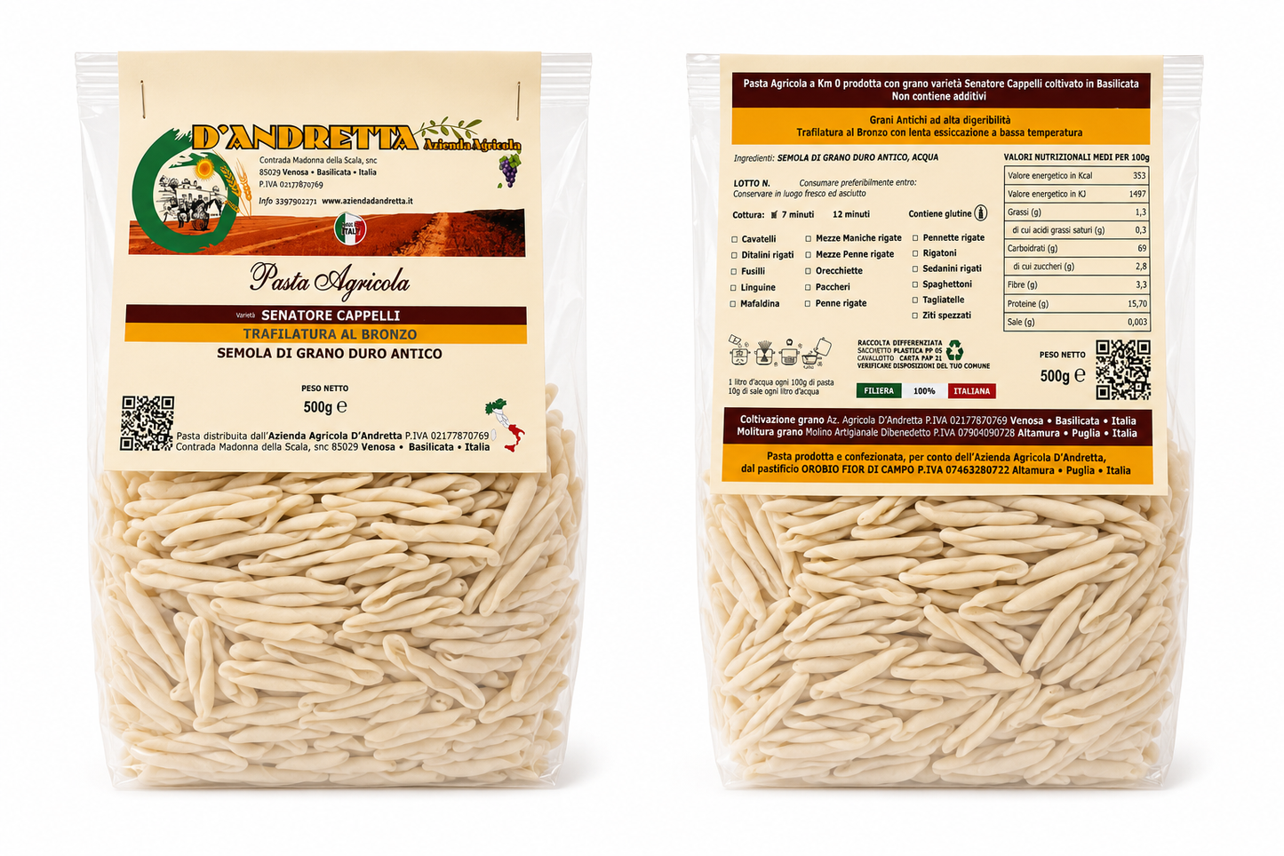 Cavatelli di Grano Duro Senatore Cappelli