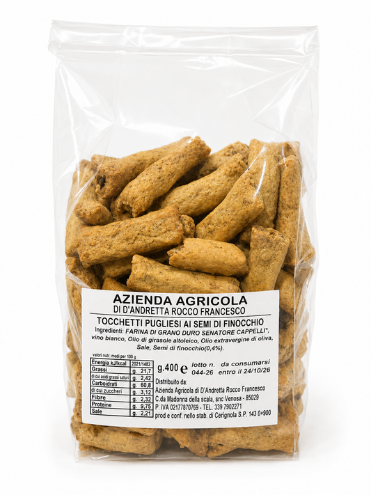 Tozzetti pugliesi al finocchio 400 gr.