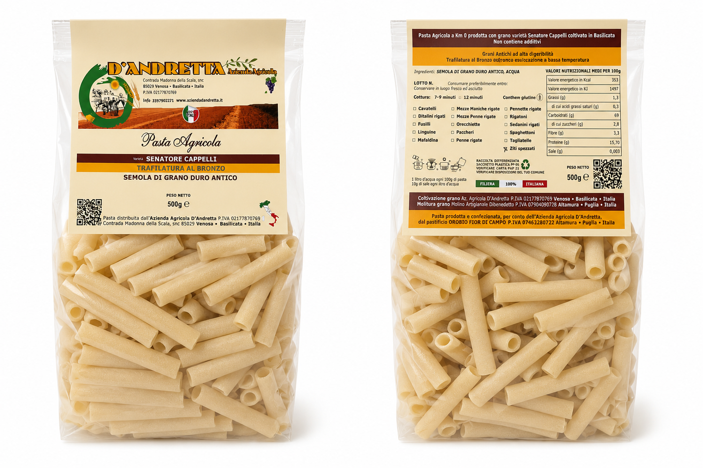 Ziti Spezzati di Grano Duro Senatore Cappelli